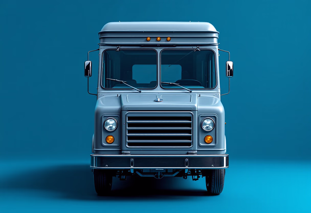 image of food truck in action